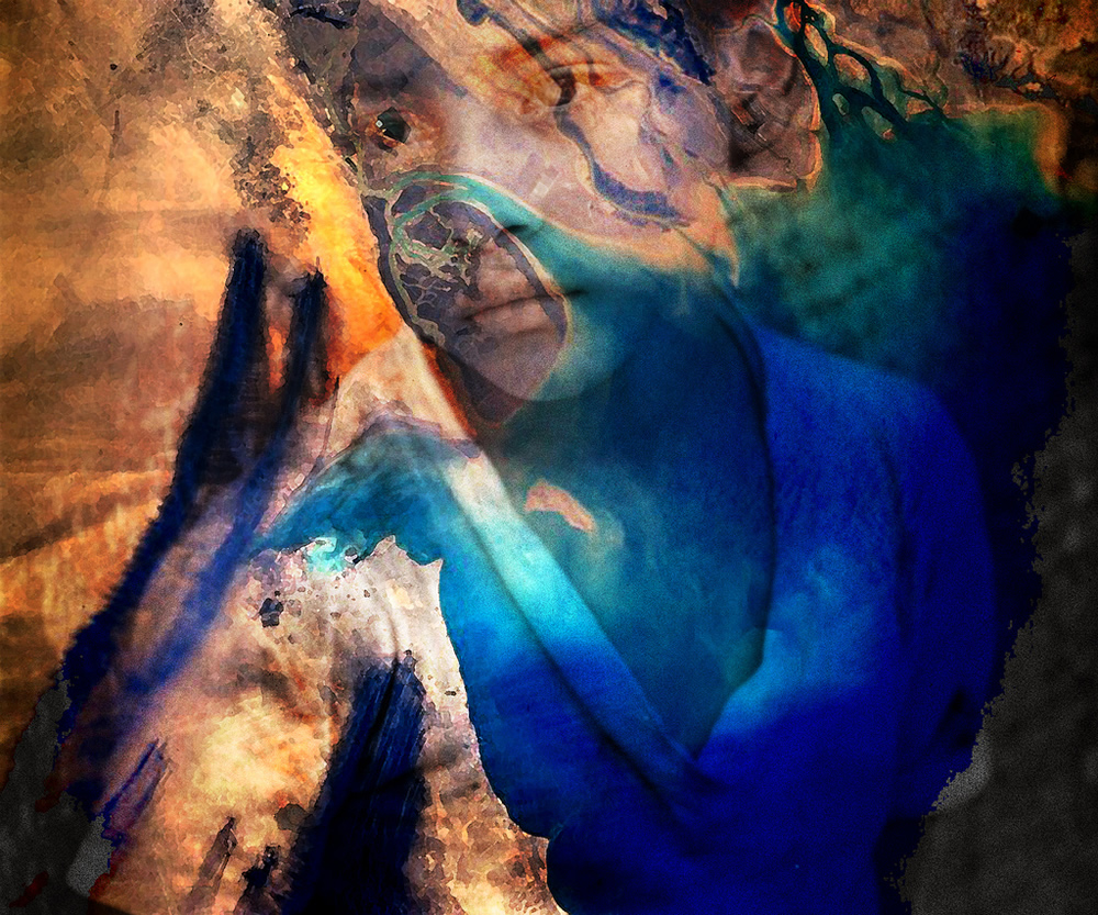 John Bernhard's "Blue Marble #1," 2012, will be showcased and available for acquisition at the artist's studio at Silver Street.