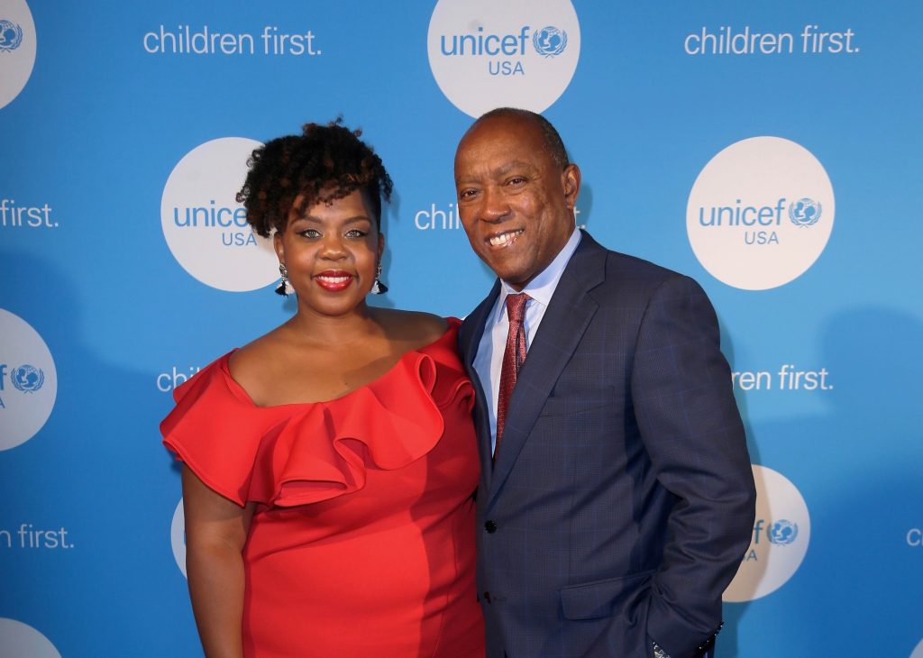 HOUSTON, TX - MAY 24:  Ashley Paige Turner and Mayor of Houston Sylvester Turner at the fourth annual UNICEF Audrey Hepburn® Society Ball on May 24, 2017 in Houston, Texas.  (Photo by Bob Levey/Getty Images for UNICEF)