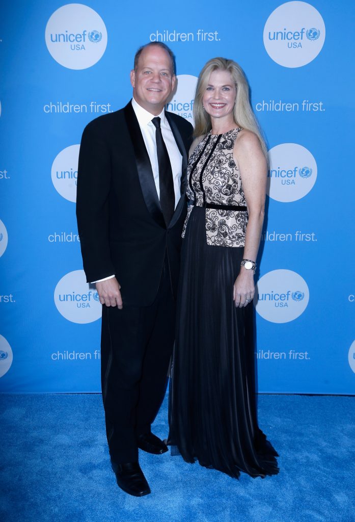 HOUSTON, TX - MAY 24:  Gala Chairs Rob Pierce and Amy Pierce at the fourth annual UNICEF Audrey Hepburn® Society Ball on May 24, 2017 in Houston, Texas.  (Photo by Bob Levey/Getty Images for UNICEF)
