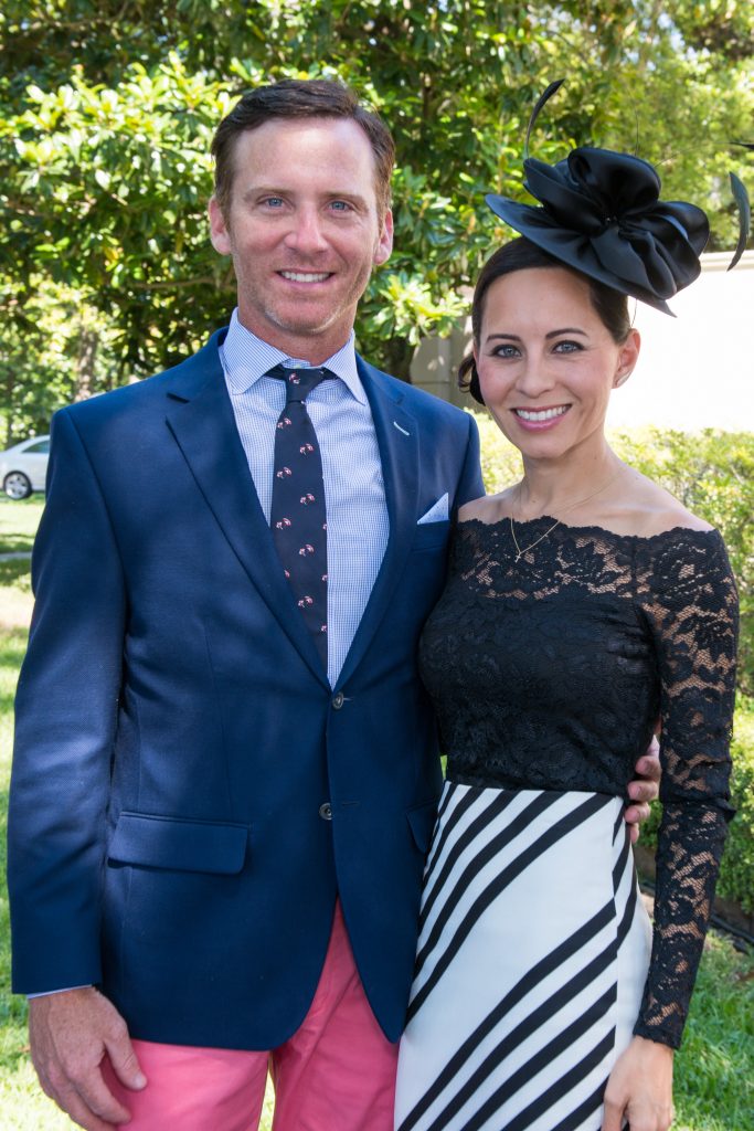 David & Claudine Hartland at the 2017 Bo's Place Hats, Heats and Horseshoes - A Kentucky Derby Affair (Photo by Michelle Watson/CatchlightGroup.com)
