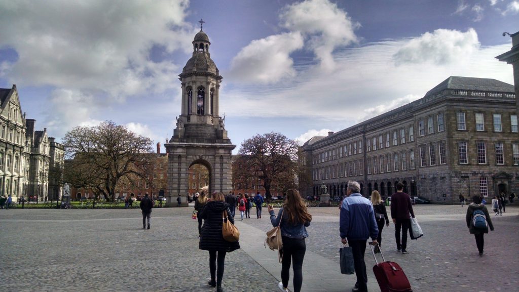 The historic and must-see Trinity College in Dublin. 