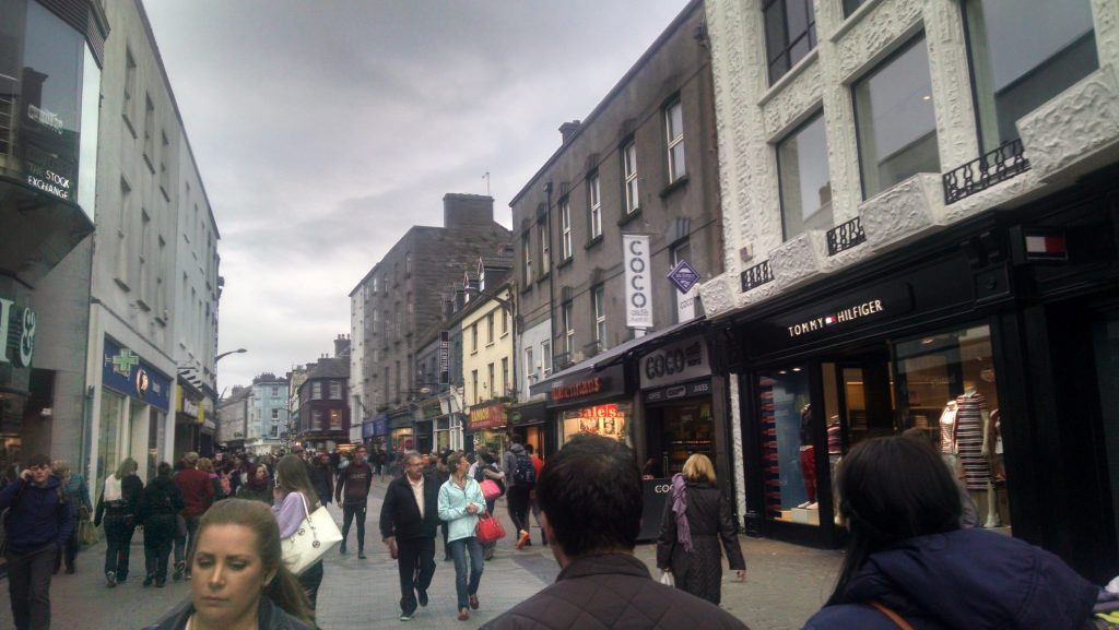 The hip college town of Galway is only a hour and a half from the cliffs. It is easy to walk about on foot and fun to explore.