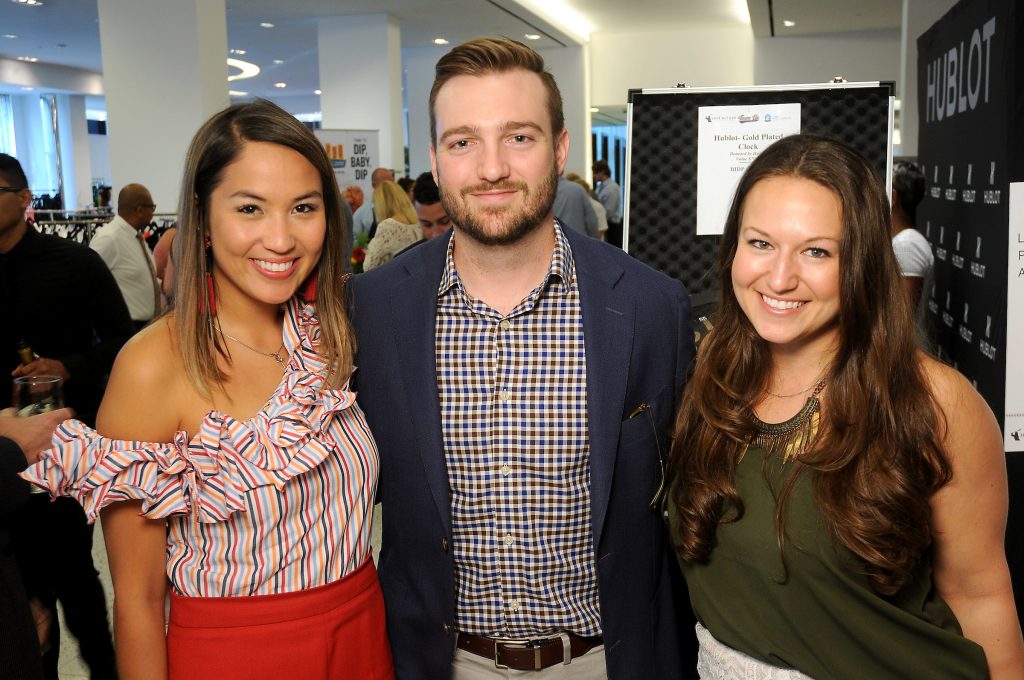 From left: Kyla Phung, Michael Wenyon and Jenna Birden at the TeamUp for Kids & K9s supporting Sunshine Kids & Lance McCullers Jr Foundation at  Tootsies Thursday May 18, 2017. (Dave Rossman Photo)