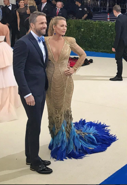 Ryan Reynolds & Blake Lively at the Met Gala.