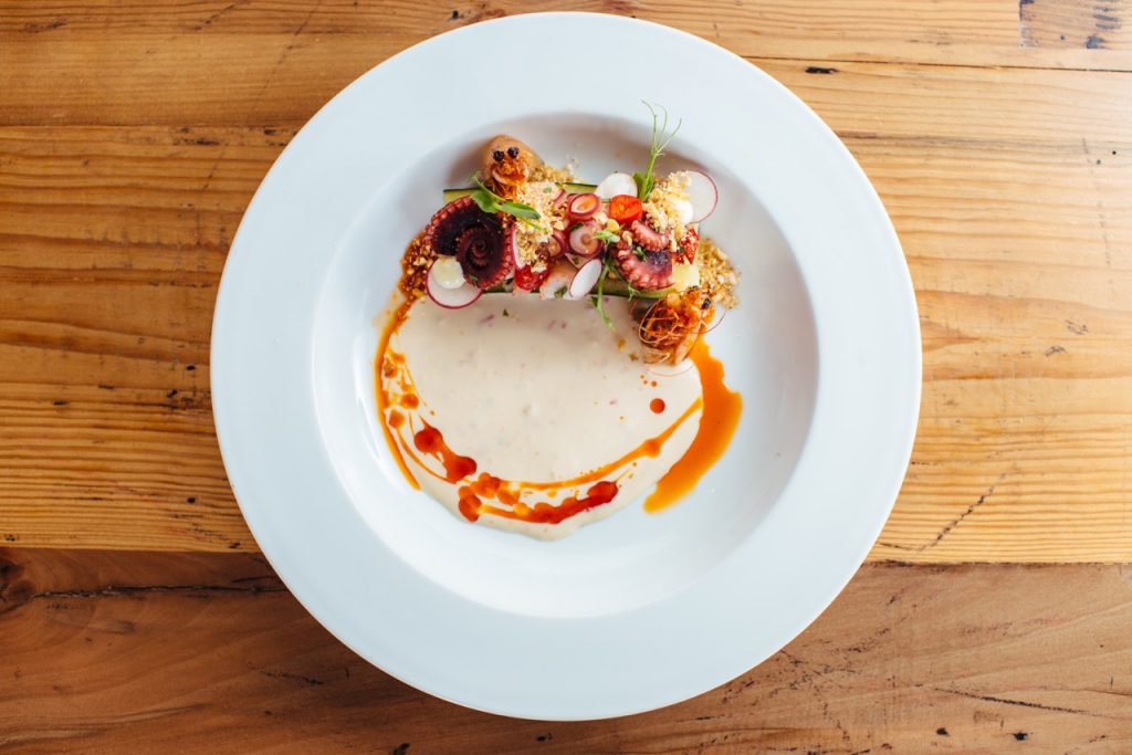 Gulf shrimp agua chile ceviche