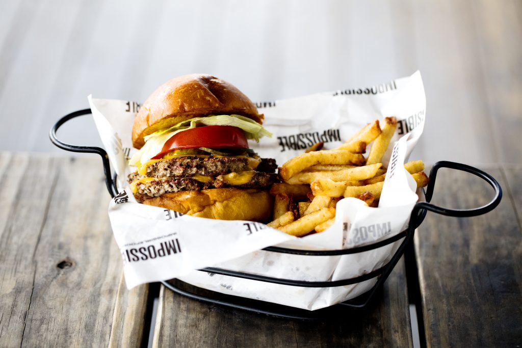 Pair your Impossible Burger with fries at Underbelly or The Hay Merchant. 
