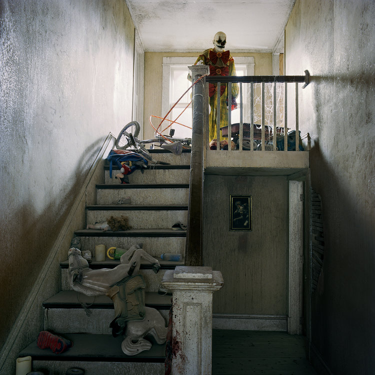 A spine-tingling image from Misty Keasler's new volume published by Archon: "Staircase (His House), 13th Gate, Baton Rouge, LA," 2016. The Modern will mount a show by the same name, "Haunt," opening September 23. 