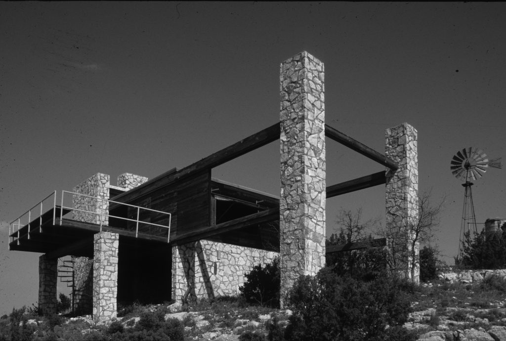 The Birthday ranch structure by Frank Welch, circa 1960. Photo courtesy of TCU Press.