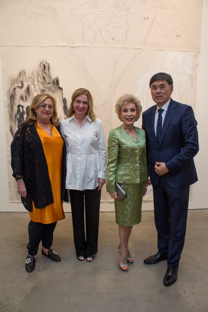 Barbara Davis, Donna Moylan, Margaret Alkek Williams, Dr. Benjamin Chu