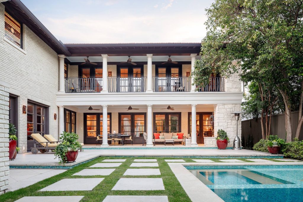 The backyard and patio are perfect for entertaining.