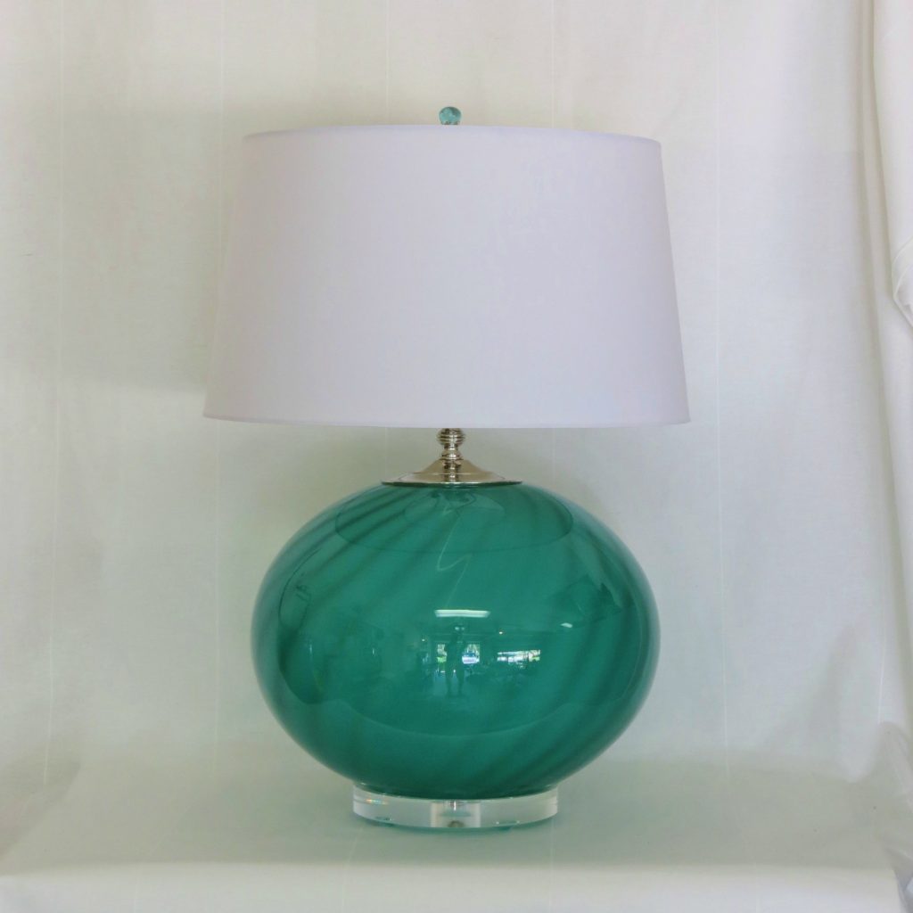 C. Damien Fox Aqua Murano Lamp
