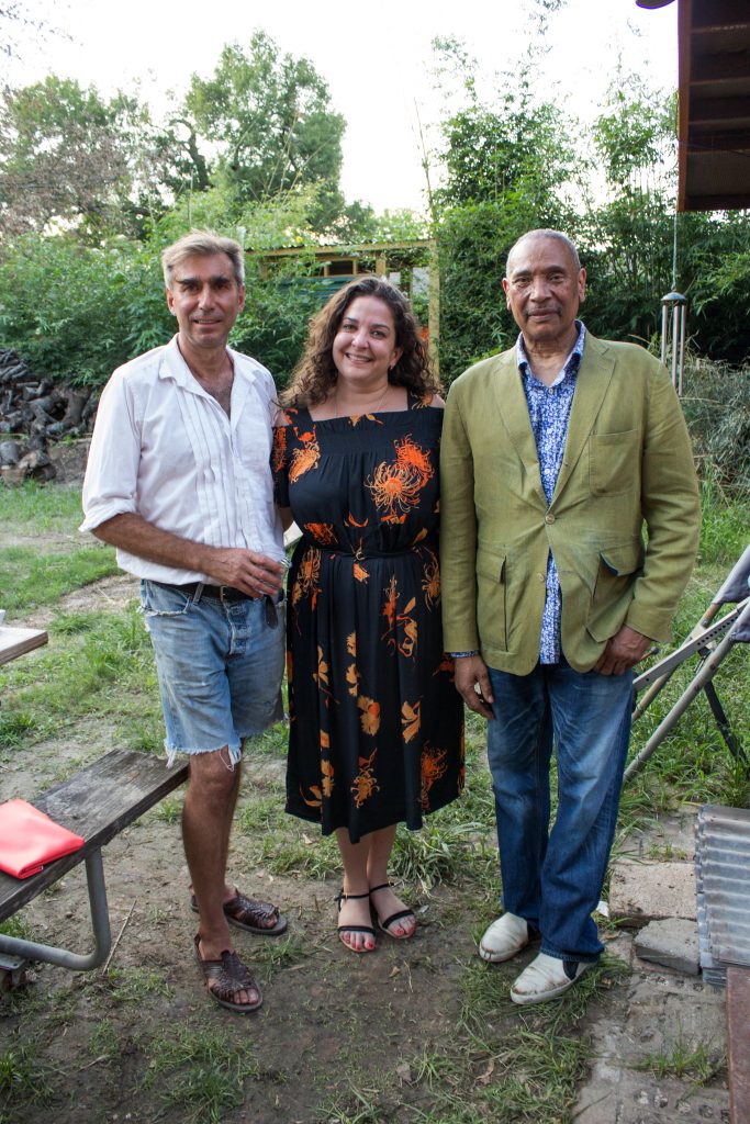 Host Nestor Topchy, Carolyn Ramo, John Guess Jr.