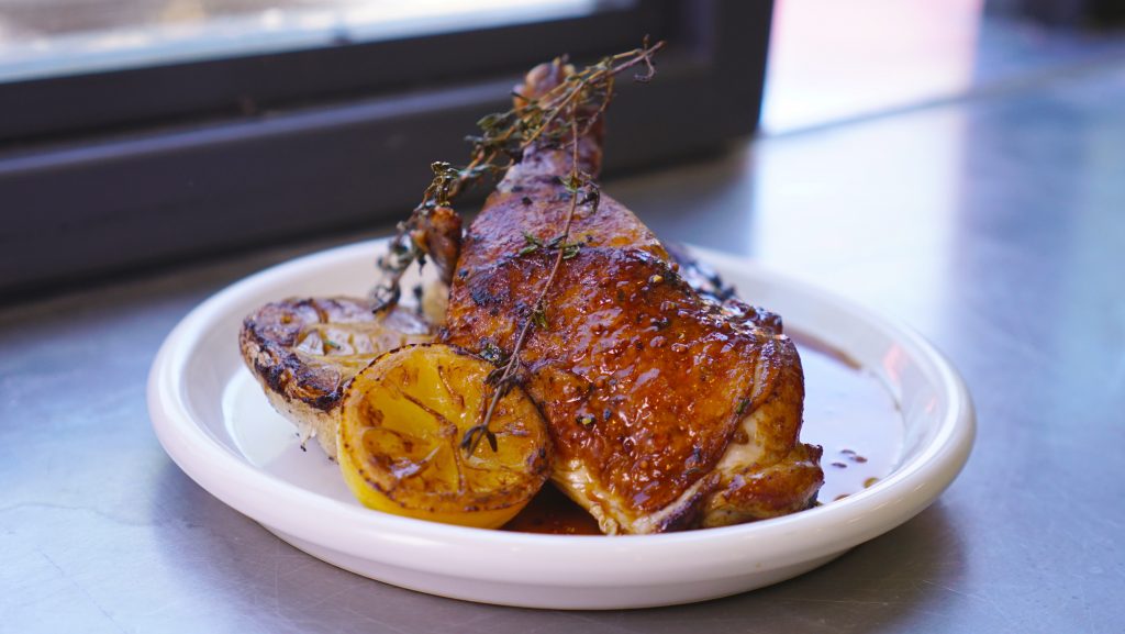 FM Kitchen and Bar's lemon-thyme brick chicken