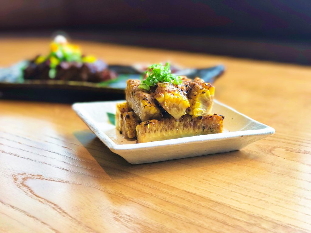 Roka Akor's sweet corn with soy garlic butter makes a great side. 