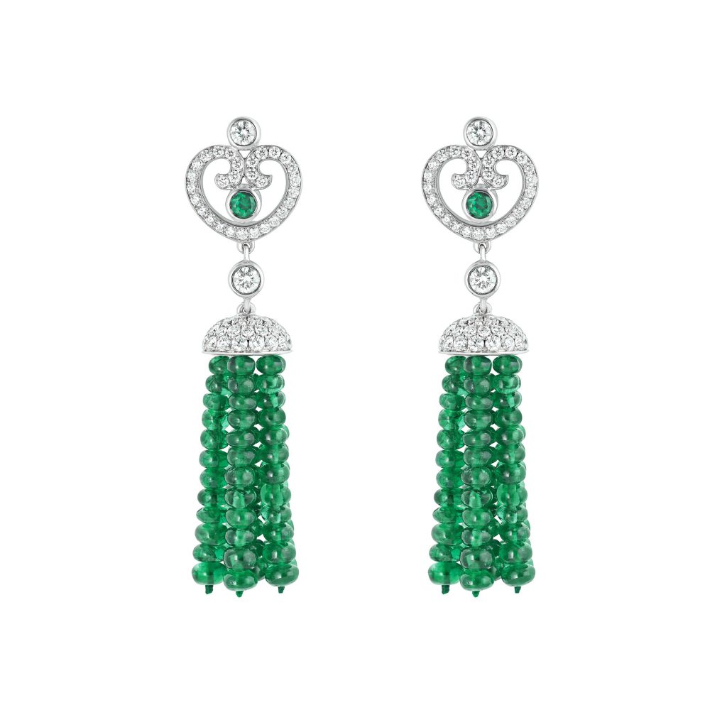 Fabergé Imperial Collection Emerald Tassel Earrings