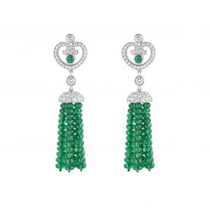 Fabergé Imperial Collection Emerald Tassel Earrings