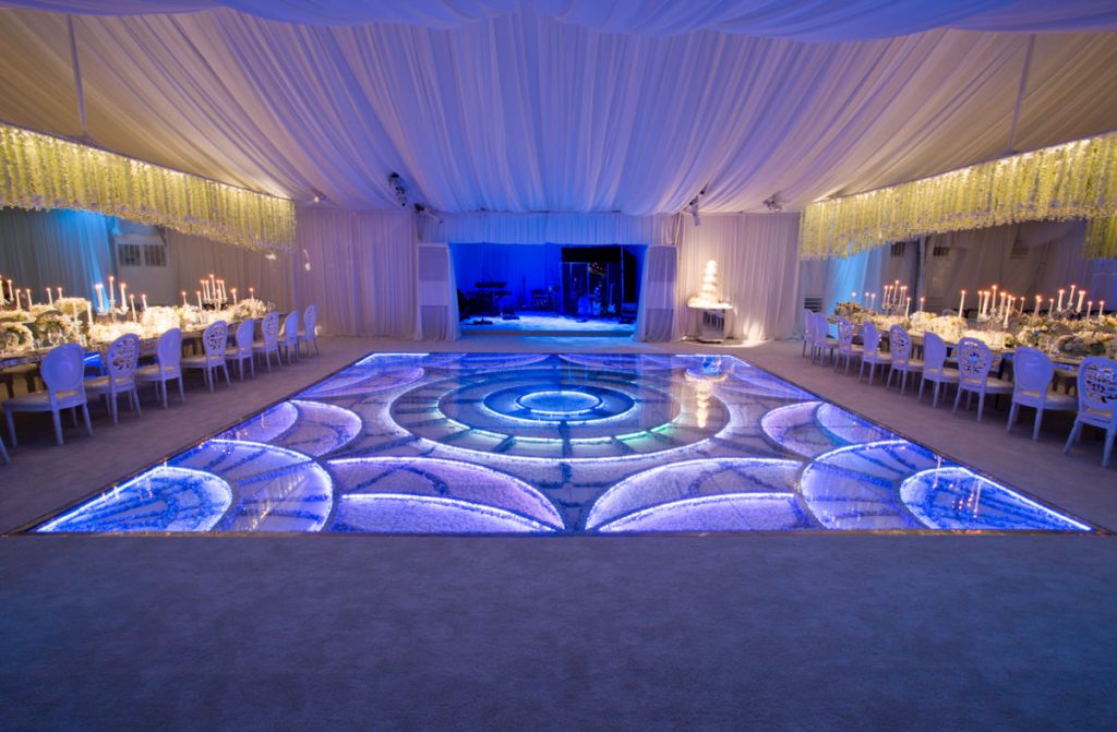 Jim Crane and Whitney Wheeler's wedding reception invoked a fantasy land.