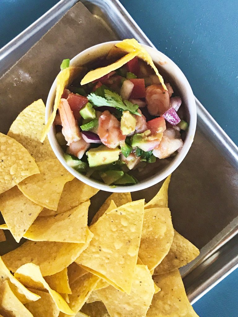 Shrimp and avocado Campechana at FM Kitchen and Bar 