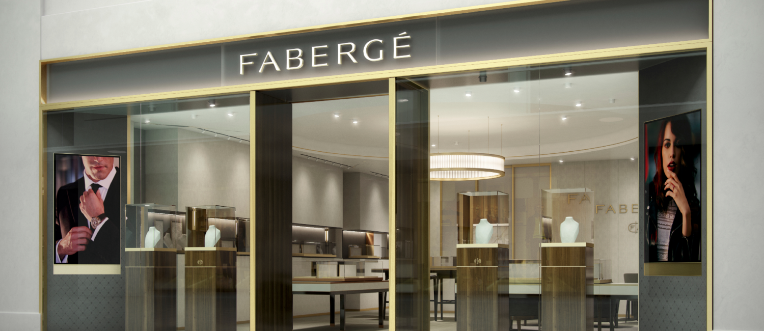 Rendering of the new Fabergé boutique in the Galleria
