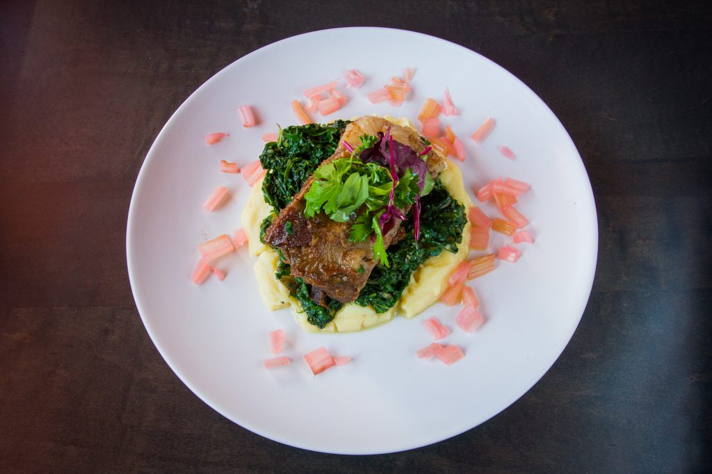 The tamarind short rib, a latin twist on New American fare.