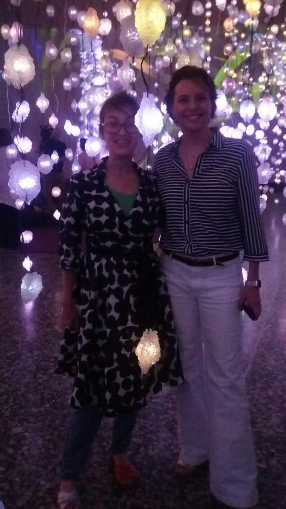 The artist and Glasstire founder, Rainey Knudson (Photo Catherine D. Anspon)