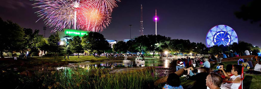 Fair Park is firing up the Ferris Wheel for the holiday. 