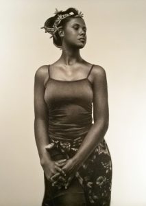 Kingsley Onyeiwu’s “Age of Reasoning,” 2016, at Hooks-Epstein Galleries