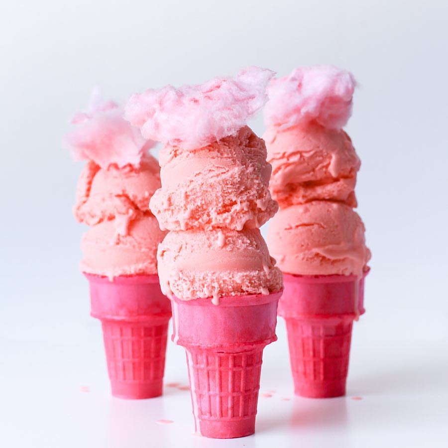 The vegan-friendly ice cream is made with coconut milk. 