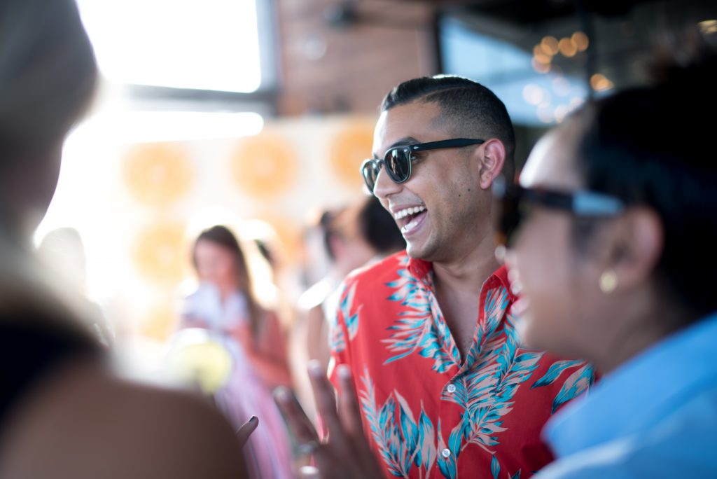 Guests drank, danced, and mingled atop DEC on Dragon. 