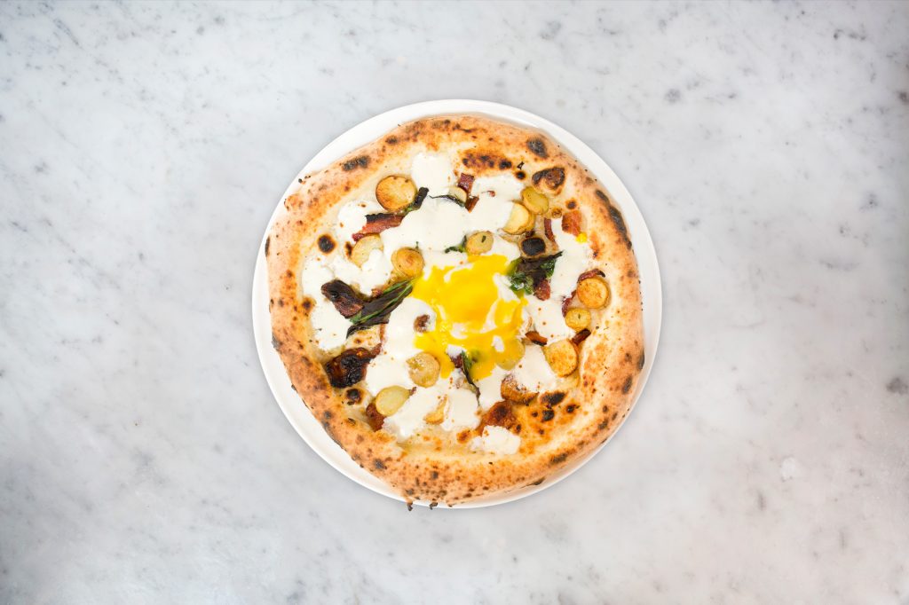 The Egg N' Bacon Pizza