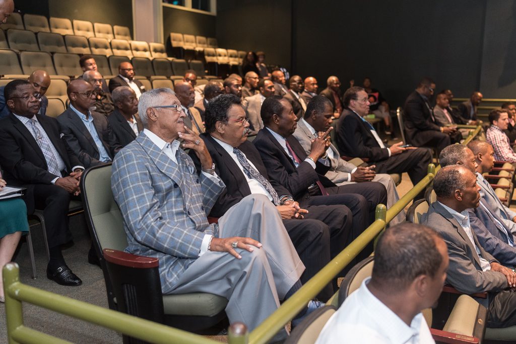 The gents enjoyed a preview of The Ensemble's "Simply Simone."