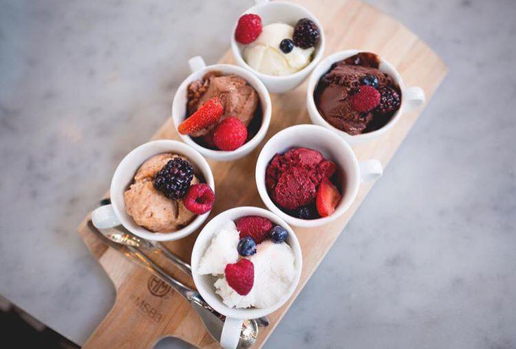 And for dessert, MidiCi's Italian gelato and sorbetto