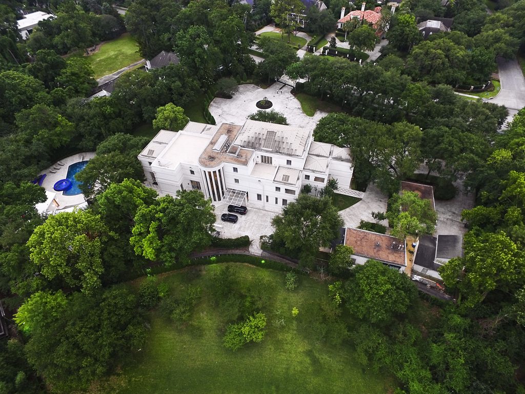 The mansion at 1000 Kirby rises amid 3.1 acres in Houston's most exclusive neighborhood, River Oaks.
