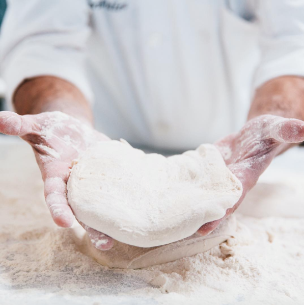 MidiCi's house-made dough is made with only Neapolitan flour, water, sea salt, and yeast.