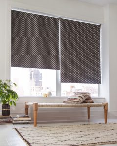 Nate Berkus for The Shade Store, roller shade in Raffi print shade