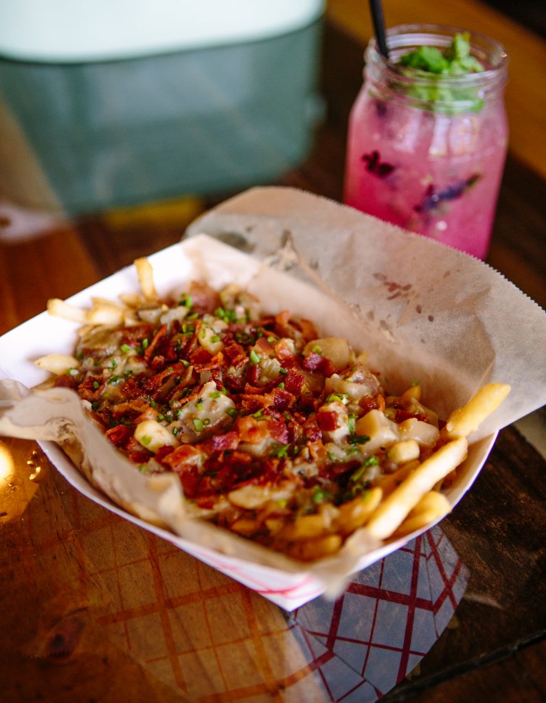 Pair your meal with South Bank's loaded french fries. 