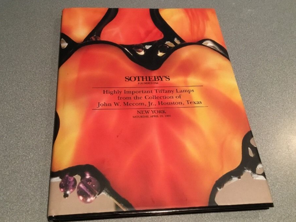 Catalog cover from the John Mecom Jr. auction, Sotheby's, New York, April 22, 1995.