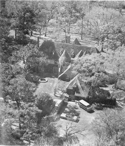 Aerial view of 2945 Lazy Lane, circa 1970s