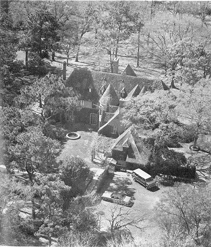 Aerial view of 2945 Lazy Lane, circa 1970s