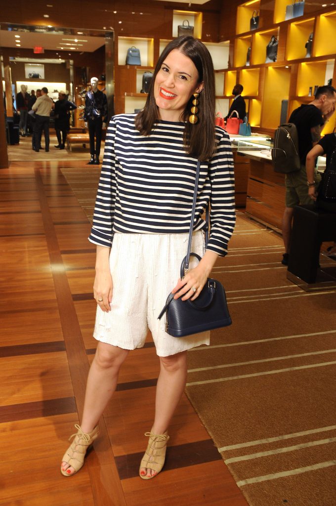 Valerie Dittner at the release party for the Tambour Horizon watch at the Louis Vuitton store in the Galleria Tuesday July 11, 2017. (Dave Rossman Photo)