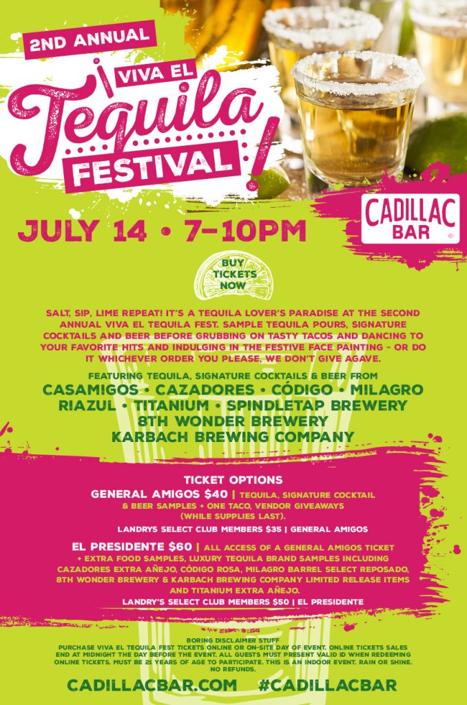 Cadillac Bar's tequila festival is not to be missed.