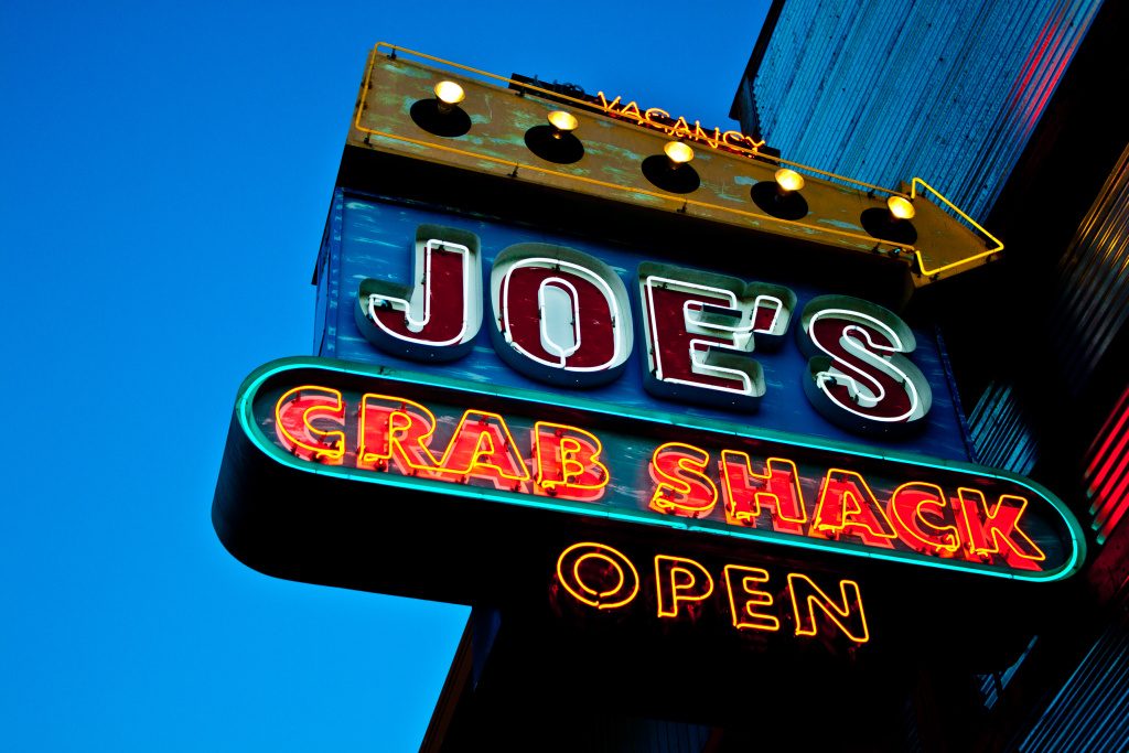 Joe's Crab Shack has seen better days.