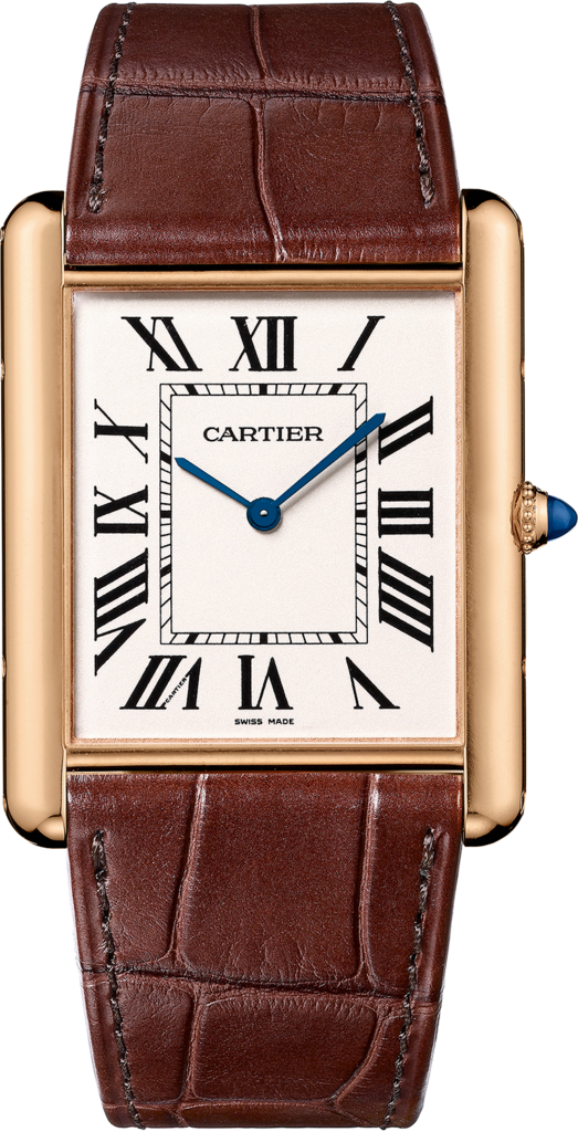 Tank Louis Cartier in pink gold