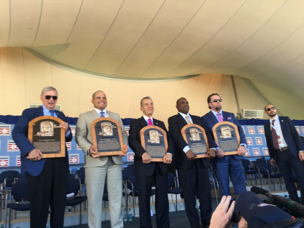 Jeff Bagwell and his fellow Hall of Fame inductees bonded over the weekend.