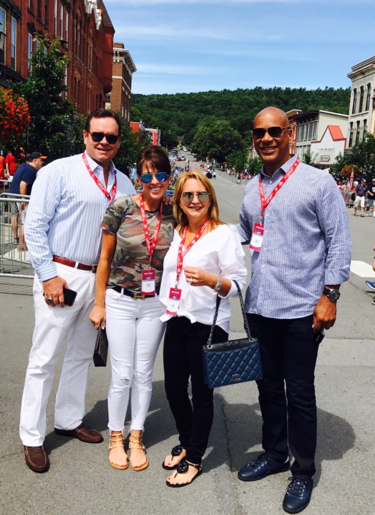 Patrick and Brenda Hicks with Austria and Moises Alou