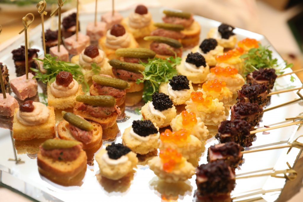 Gorgeous hors d'oeuvres by Artisan Restaurant, HGO YPs at The Webster