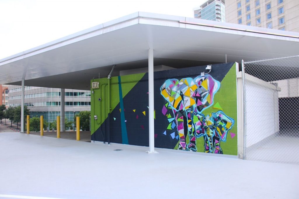 The five murals are only a part of Victory Park's arty makeover. 