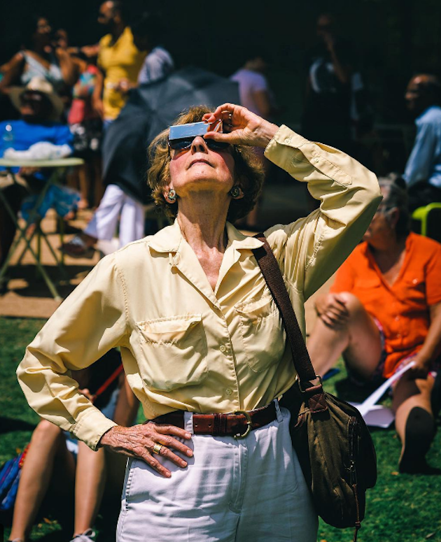 "I chose to capture the human reaction of today's #eclipse2017 here in Houston, where we saw 66% (+/-) coverage." — @danjoyce