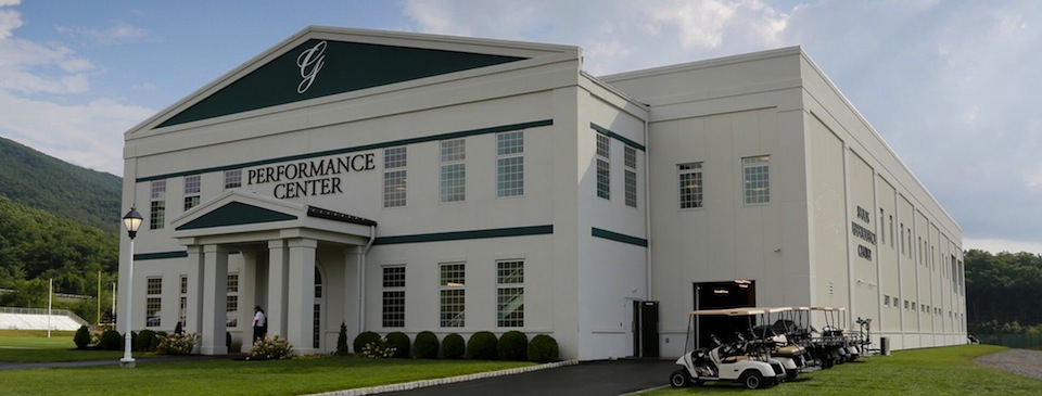 The Greenbrier Sports Performance Center is appropriately hulking for an NFL team.