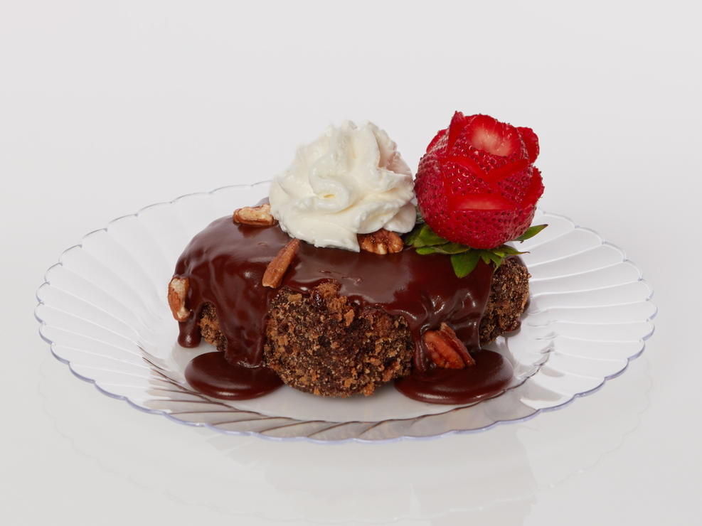 Fried Texas sheet cake is definitely excessive and probably delicious. 